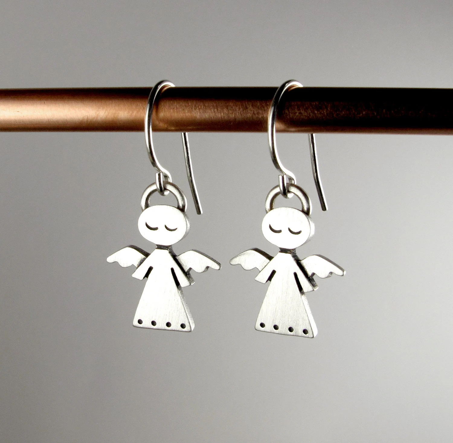Angel Earrings - Silver Plated