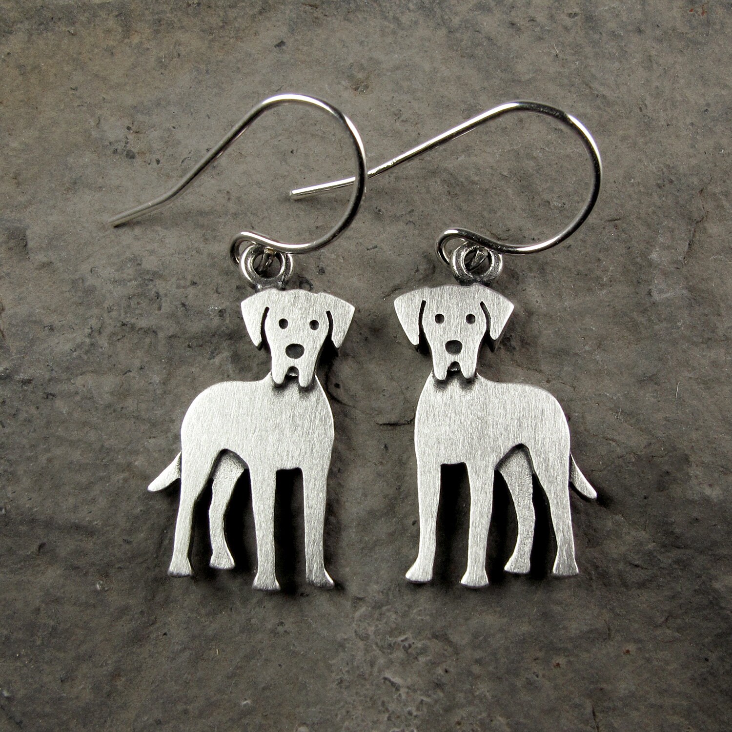 Great Dane Earrings - Silver Plated