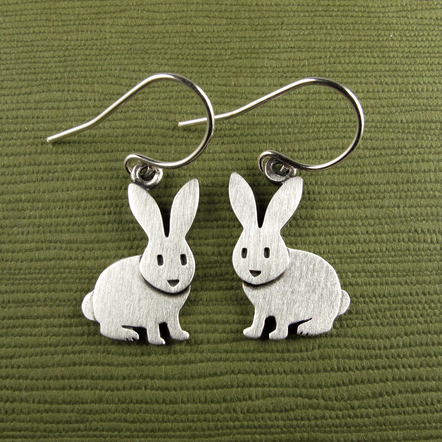 Rabbit Earrings - Silver Plated