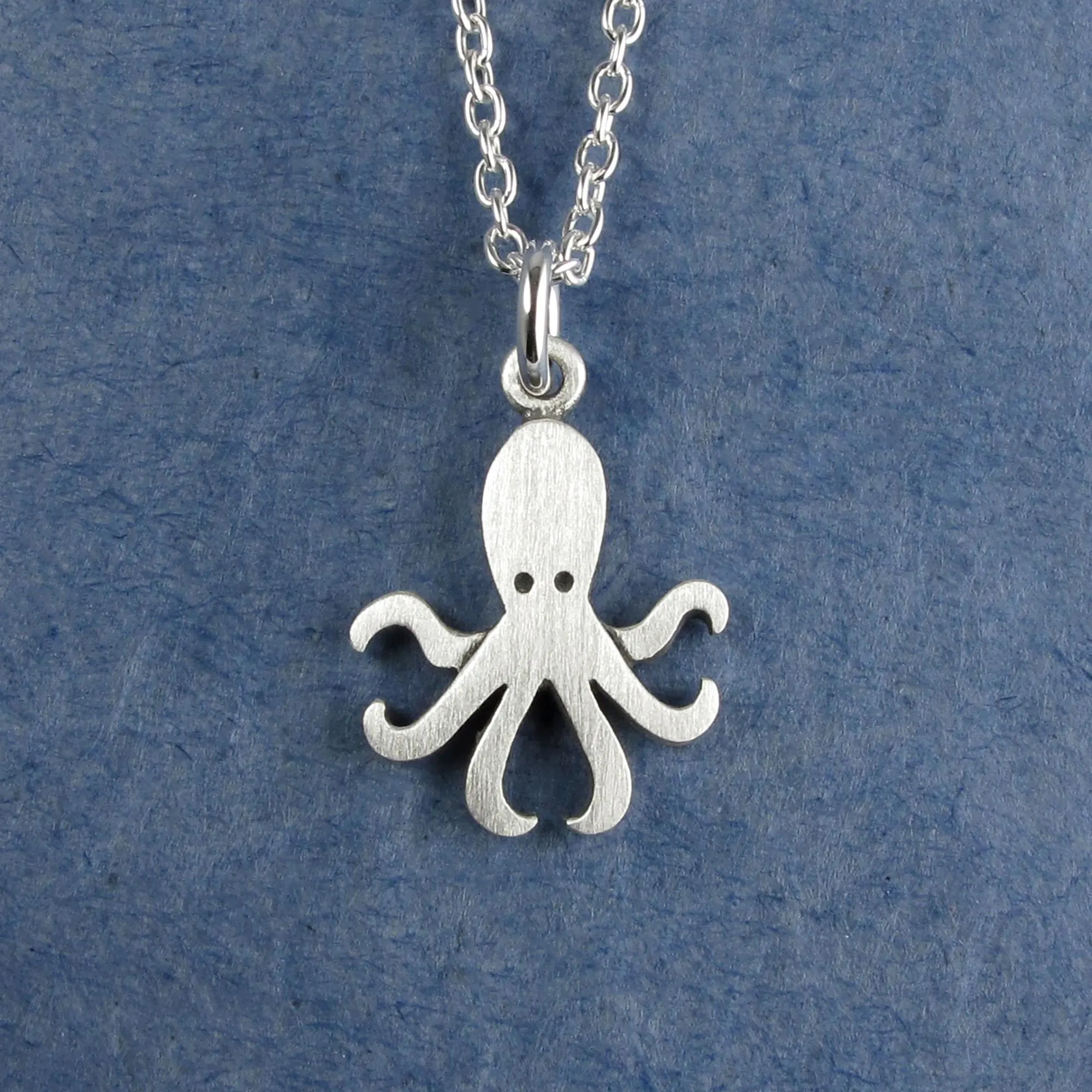 Octopus Pendant Necklace - Silver Plated