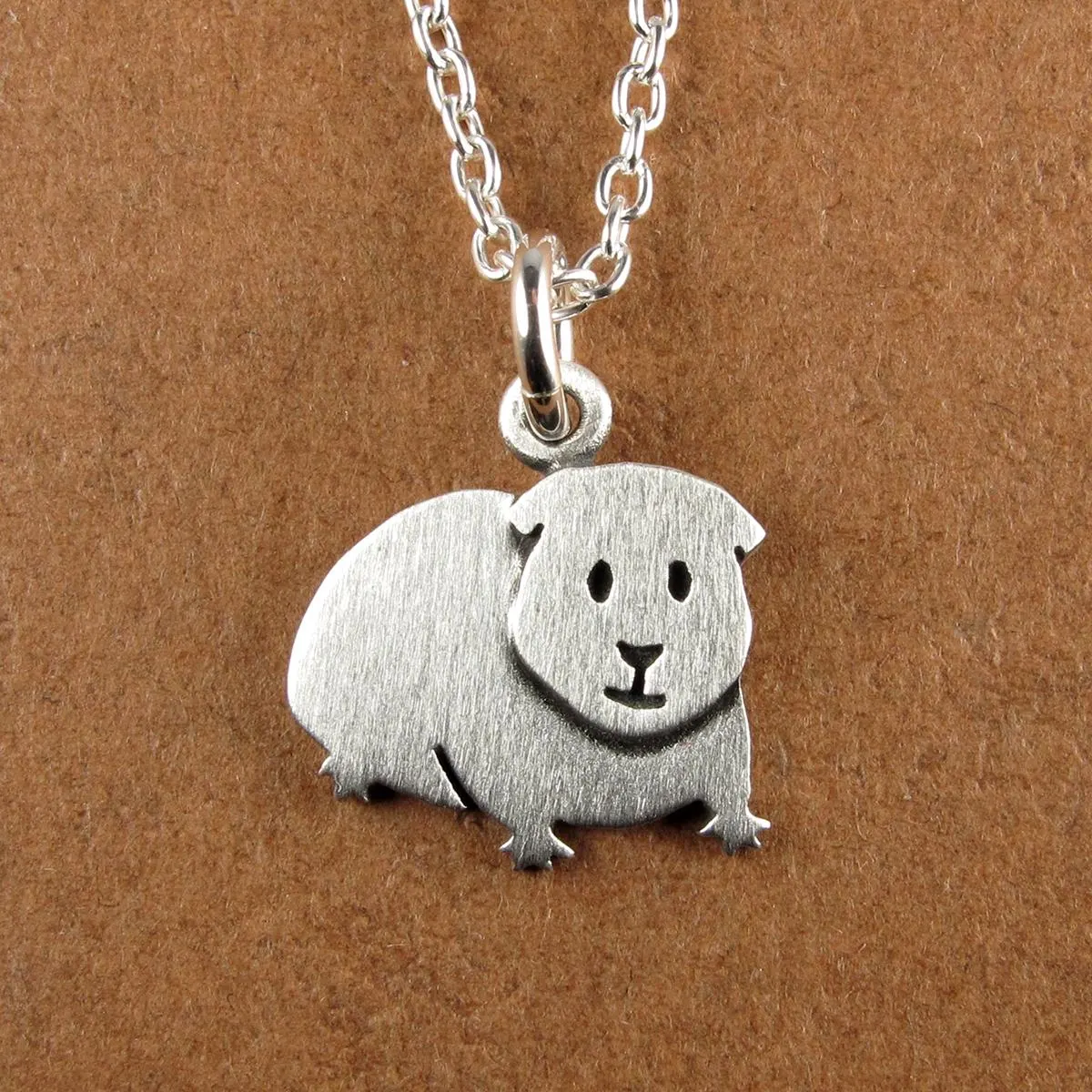 Guinea Pig Pendant Necklace - Silver Plated
