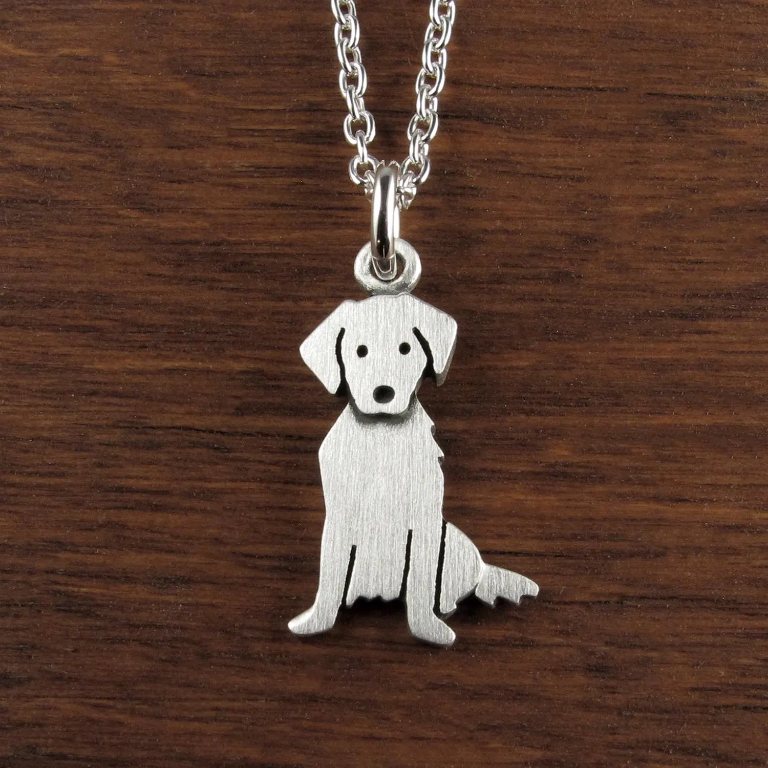 Golden Retriever Pendant Necklace - Silver Plated