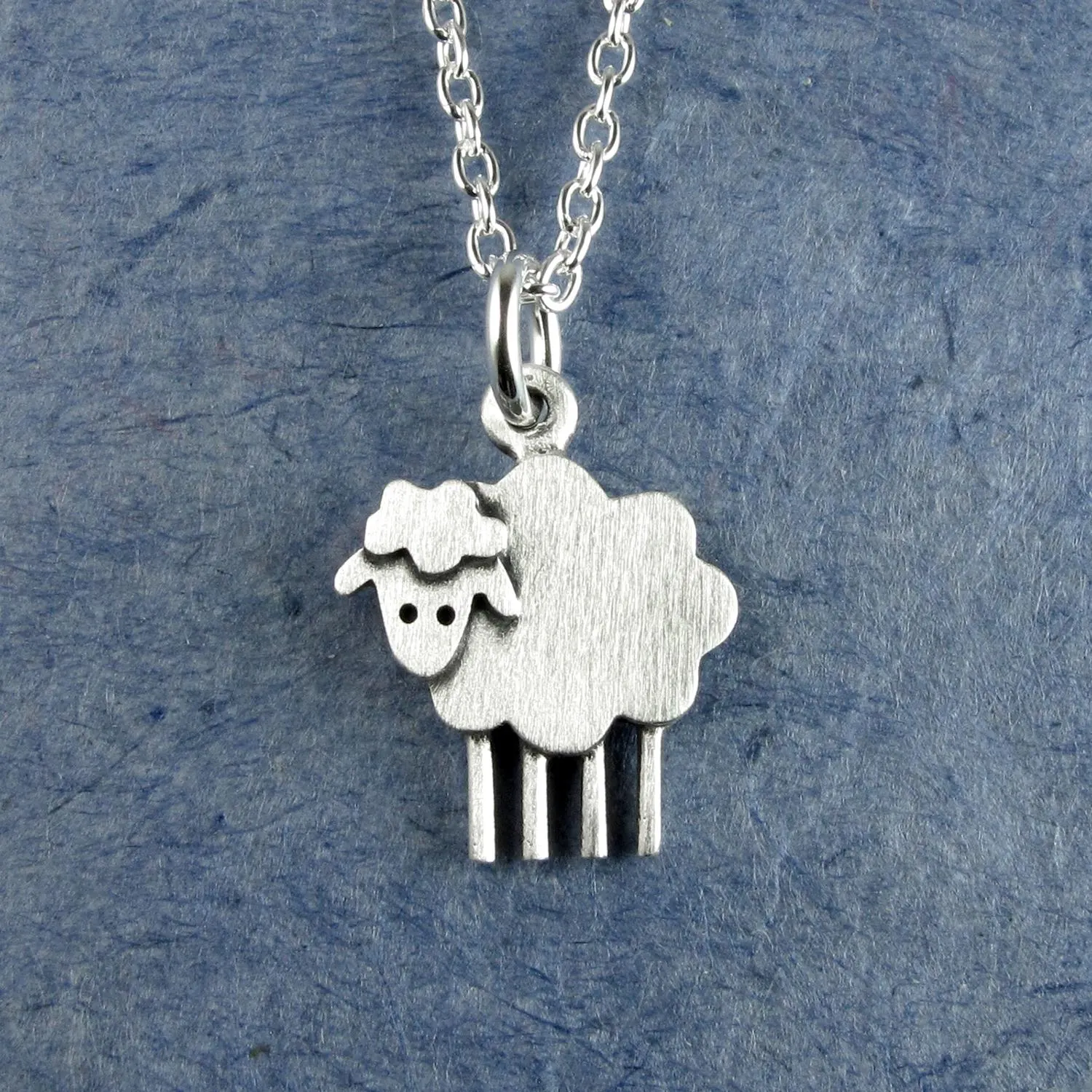 Sheep Pendant Necklace - Silver Plated
